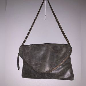 New J Crew gray purse